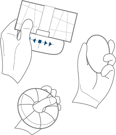 Enkele illustraties van concepten. De tactiliteit van de ontwerpen stond voorop.