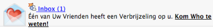 Iemand heeft een verbrijzeling op u!