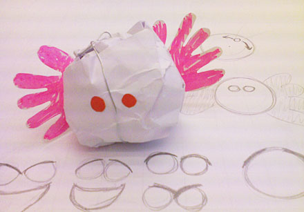 Final model? Of toch een prop papier met handjes?